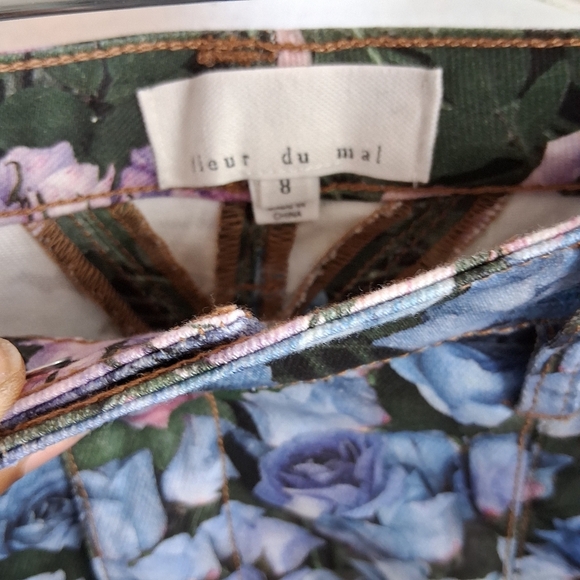 Fleur Du Mal Floral Print Mini Skirt Size 8 - Picture 4 of 7